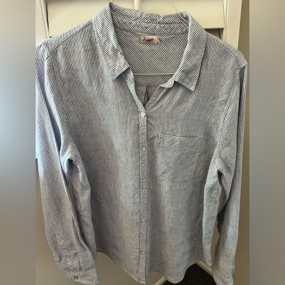 Faherty Brand Del Mar Linen Shirt NWOT